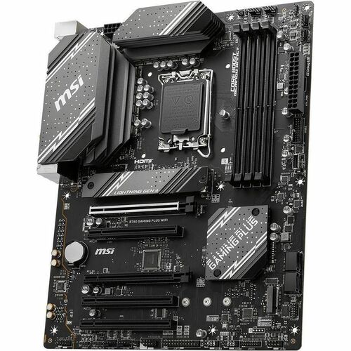 MSI MAG B760 GAMING PLUS WIFI Gaming Desktop Motherboard - Intel B760 Chipset - Socket LGA-1700 - ATX - Core, Pentium Gold