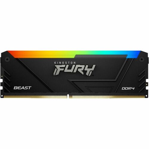 Kingston FURY Beast 16GB DDR4 SDRAM Memory Module - 16 GB (1 x 16GB) - RGB - DDR4-3200/PC4-25600 DDR4 SDRAM - 3200 MHz Sin