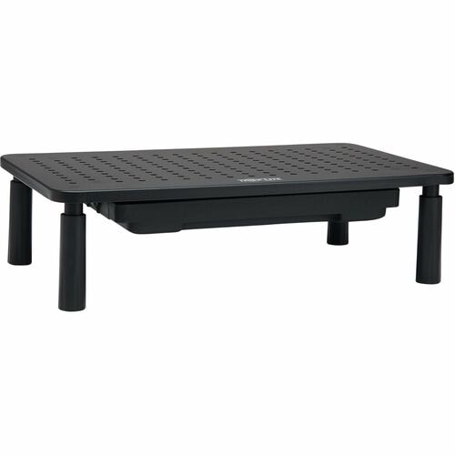 Tripp Lite series Monitor Riser for Desk, 15 x 9 in. - Height Adjustable, Storage Drawer, Metal - 44 lb (19958.06 g) Load 