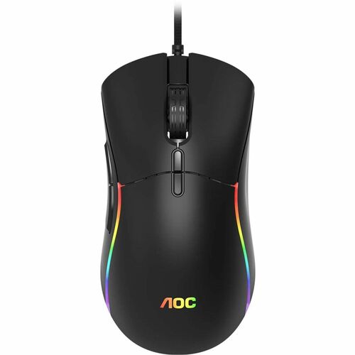 MOUSE GAMER AOC PIXART 3327 12000 DPI RGB AJUSTE DE PESO GM310