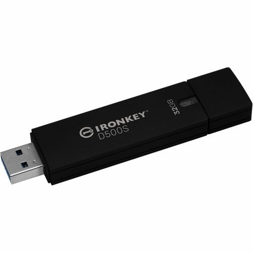 IronKey D500S 32 GB USB 3.2 (Gen 1) Type A Rugged Flash Drive - XTS-AES, 256-bit AES - TAA Compliant - 260 MB/s Read Speed