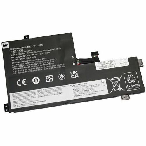 BTI L17M3PB0 Battery - For Notebook, Chromebook - Battery Rechargeable - Proprietary Battery Size - 3730 mAh - 42 Wh - 11.