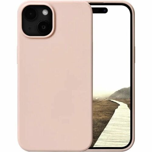 dbramante1928 ApS Greenland Case for Apple iPhone 15 Smartphone - Pink Sand - Impact Resistant, Slip Resistant - Plastic -