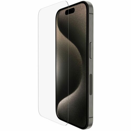 Belkin UltraGlass 2 9H Displayschutz für iPhone 15 Pro - Transparent, Glasklar - für OLED iPhone 15 Pro - Antimikrobiell -