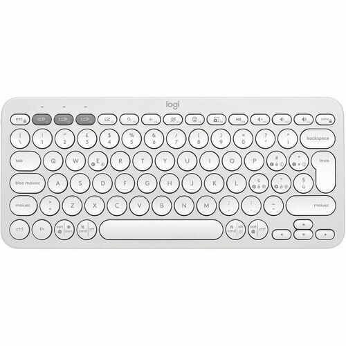 Tastiera Logitech Pebble Keys 2 K380sWireless Connettività - USB Interfaccia - Italiano - QWERTY Layout - Bianco - Bluetoo
