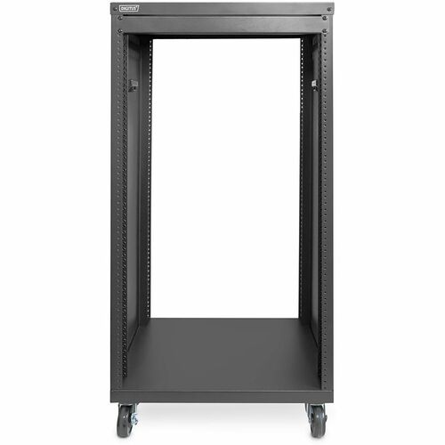 Digitus 21U Geschlossener Schrank Rackschrank für Netzwerk-Geräte, Ausrüstungsrack - Schwarz - Blech - 136 kg Maximale Gew