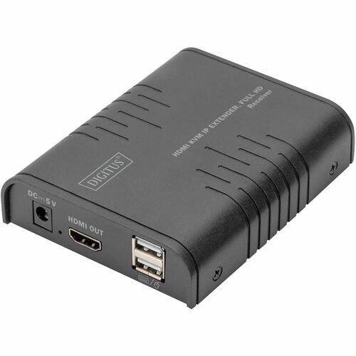 Digitus Video-Extender-Transmitter/Receiver - Verkabelt - 253 Ausgabegerät - 120 m Reichweite - 2 x Netzwerk (RJ-45) - 3 x