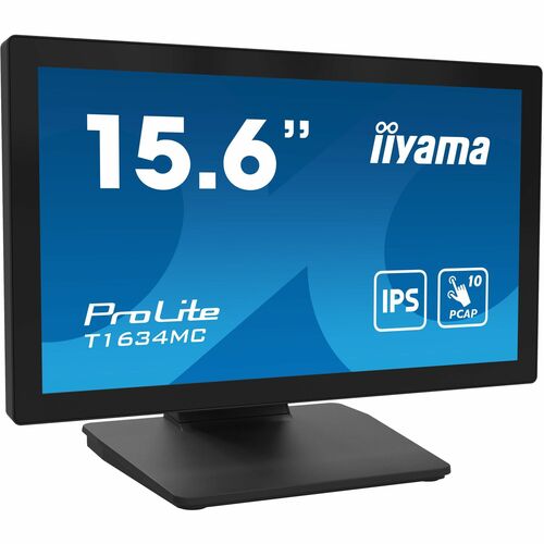 iiyama ProLite 16 Zoll Class LED-Touchscreen-Monitor - 16:9 Format - 25 ms Reaktionszeit - 39,6 cm (15,6 Zoll) Viewable - 
