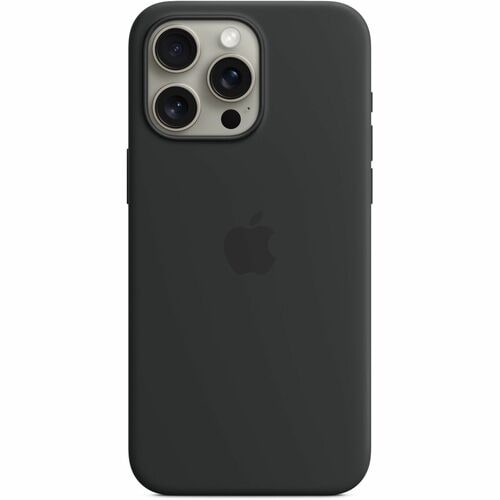 Apple Case for Apple iPhone 15 Pro Max Smartphone - Black - Silky, Soft-touch - Drop Resistant, Scratch Resistant, Bump Re