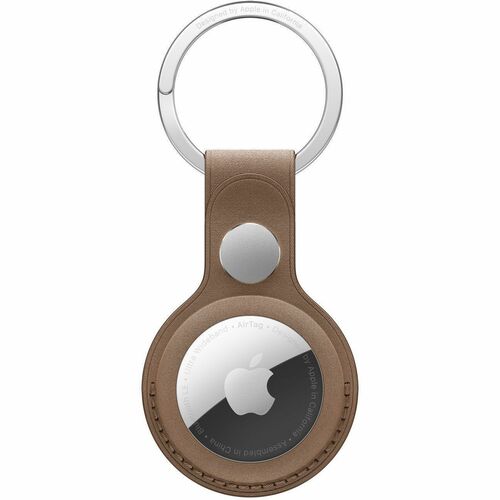 Apple AirTag Key Ring - Stainless Steel - 1 - Taupe - Durable