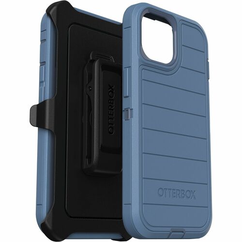 OtterBox Defender Series Pro Rugged Carrying Case (Holster) Apple iPhone 13, iPhone 14, iPhone 15 Smartphone - Baby Blue J