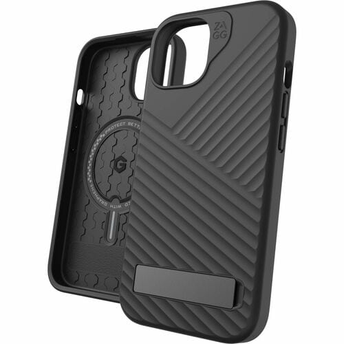 ZAGG Denali Snap Robust Hülle für Apple iPhone 15 Pro Max Smartphone - Schwarz - Texturiert - Sturzsicher, Schlagfest, Ani
