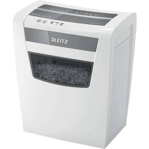 Leitz IQ Home Office Paper Shredder - Cross Cut - 11 Per Pass - for shredding Staples, Paper Clip, Paper - 4 mm x 28 mm Sh