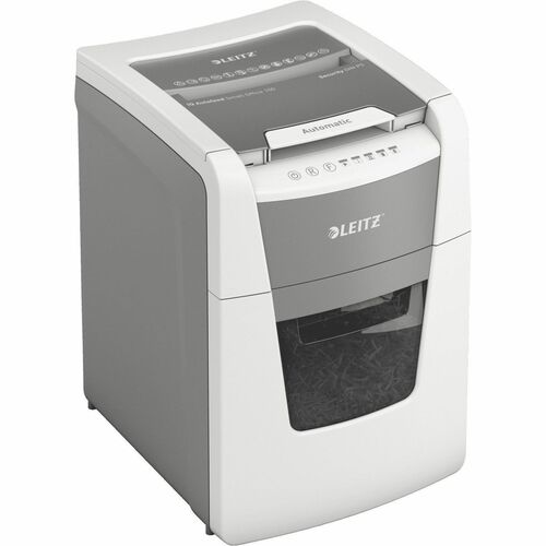 Leitz IQ Autofeed 100 Paper Shredder - Continuous Shredder - Micro Cut - 6 Per Pass - for shredding Paper - P-5 - 220 mm T