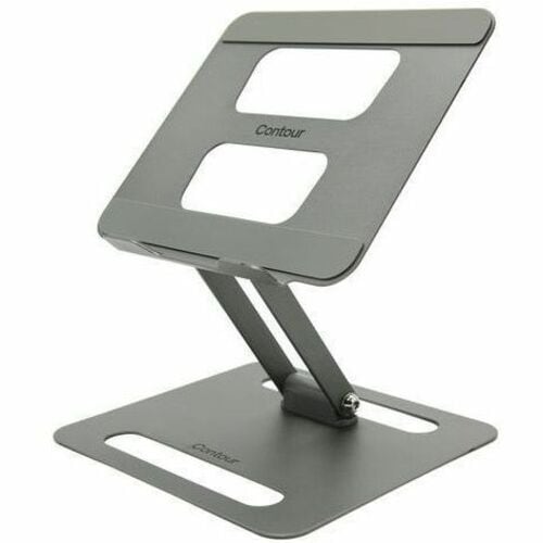 Contour Laptop Riser - 9.30" Height x 8.40" Width x 1.80" Depth - Desktop - Steel - For Notebook, Office, Home - Ergonomic