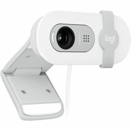 Logitech BRIO 100 Webcam - 2 Megapíxel - 30 fps - Branco - USB tipo A - Full HD - 1920 x 1080 Vídeo - Foco Fixo - 58° Angl