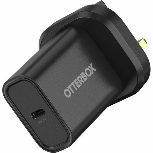 OtterBox 20 W AC Adapter - 1 USB Type-C - United Kingdom - Black
