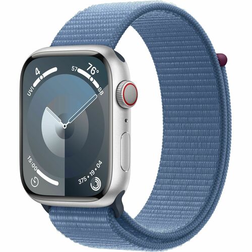 Apple Watch Series 9 Smart Watch - 4.50 cm (1.77") Case Height - 3.80 cm (1.50") Case Width - Silver Case Color - Winter B
