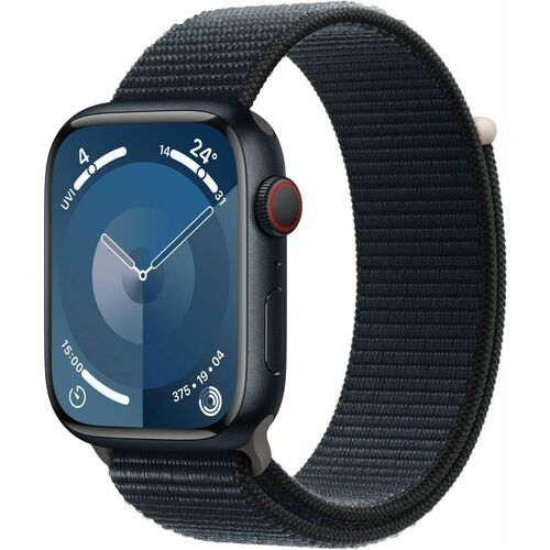 Apple Watch Series 9 Smart Watch - 4.50 cm (1.77") Case Height - 3.80 cm (1.50") Case Width - Midnight Case Color - Midnig