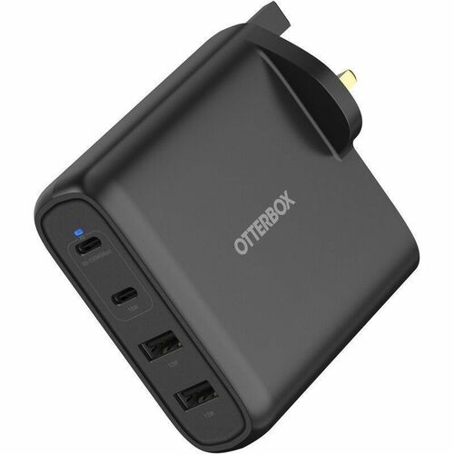 OtterBox 100 W Adaptador de CA - Adaptador universal - 2 USB Type-C - para Smartphone, PC Tablet, Notebook - Reino Unido -