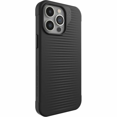 ZAGG Luxe Case for Apple iPhone 15 Pro Max Smartphone - Black - Textured - Drop Resistant, Bacterial Resistant, Odor Resis