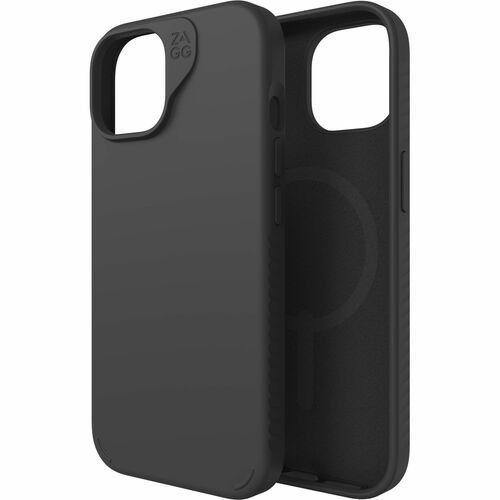 ZAGG Manhattan Snap Case for Apple iPhone 13, iPhone 14, iPhone 15 Smartphone - Black - 1 - Bacterial Resistant, Drop Resi