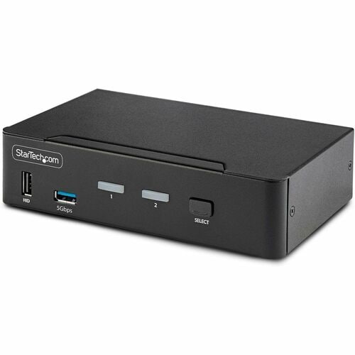 StarTech.com KVM Switchbox - TAA Compliant - 2 Computer(s) - 1 Local User(s) - 8K - 7680 x 4320 - 8 x USB - USB 2.0 - 3 x 