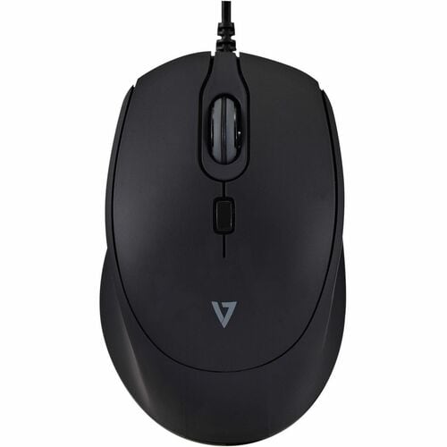 V7 MU350 Mouse - USB Type A - Optical - 4 Button(s) - Cable - 1200 dpi - Symmetrical