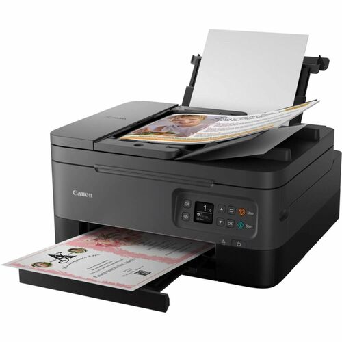 Stampante multifunzione a getto di inchiostro Canon PIXMA TS7450i Wireless - Colore - Nero - Fotocopiatrice/Stampante/Scan