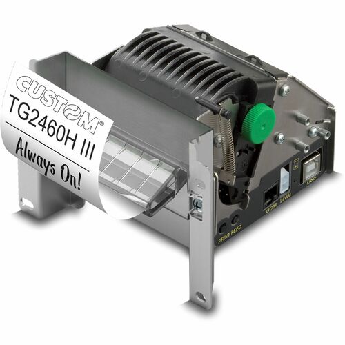 Stampante termica diretta Custom TG2460HIII - Monocromatico - Stampa ricevuta - 140 mm/s Mono - 203 dpi - 60 mm Label Widt