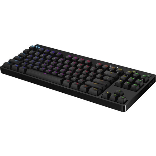 Logitech PRO Gaming Keyboard - Cable Connectivity - USB Interface - English (UK) - QWERTY Layout - Black - Mechanical Keys