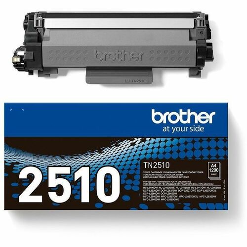 Brother TN-2510 Original High Yield Laser Toner Cartridge - Black - 1 Pack - 1200 Pages