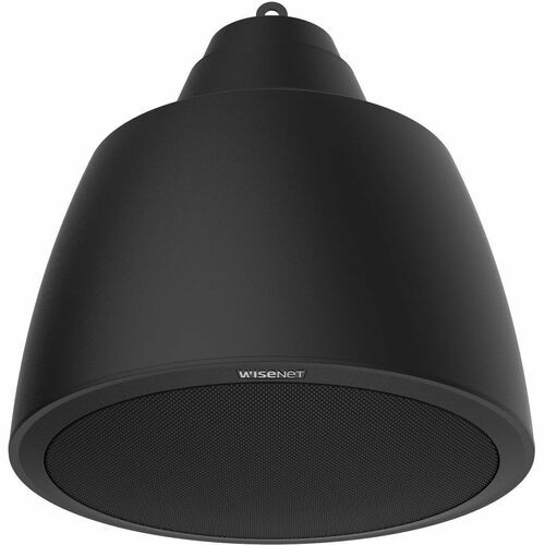 Hanwha SPA-P100B Speaker System - 10 W RMS - Black - Pendant - 130 Hz to 20 kHz