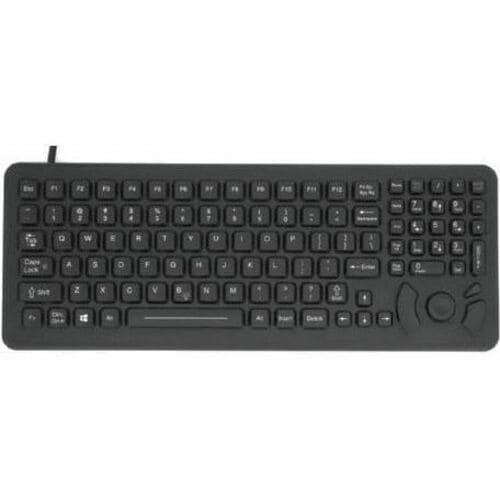 Honeywell Rugged Keyboard - Cable Connectivity - DB9 Interface - Black - Tablet, Vehicle Mount Computer