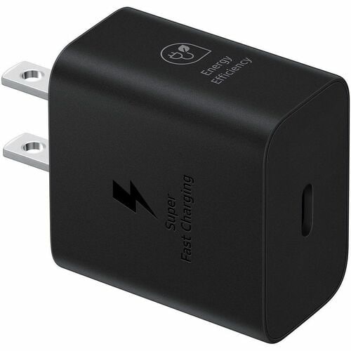 Samsung 25W PD Power Adapter, Black - 25 W - 3 A - Black