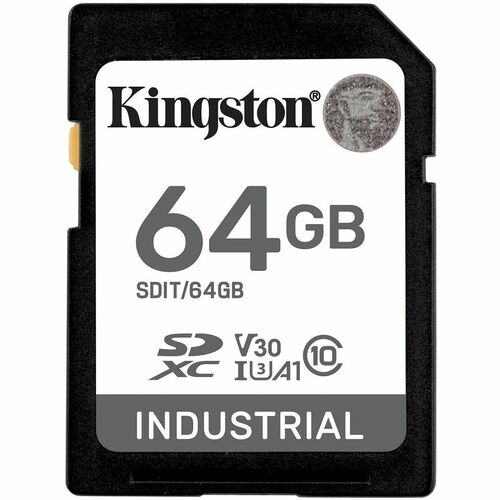 Kingston Industrial 64 GB Class 10/UHS-I (U3) V30 SDXC - 100 MB/s Read