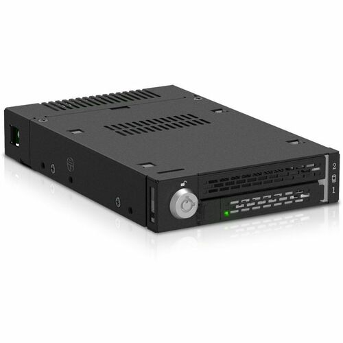 Icy Dock ToughArmor MB833MK-B V2 Drive Enclosure for 3.5" M.2, PCI Express NVMe 4.0 - SFF-8654 SlimSAS Host Interface Inte