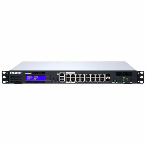 QNAP QGD QGD-1600-8G 16 Ports Manageable Ethernet Switch - Gigabit Ethernet - 10/100/1000Base-T, 1000Base-X - 2 Layer Supp