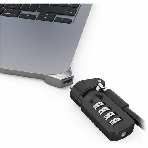 Compulocks Ledge Lock Adapter for MacBook Air 15" M2 with Combination Cable Lock Silver - for MacBook Air