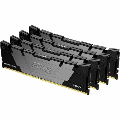 Kingston FURY Renegade 128GB (4 x 32GB) DDR4 SDRAM Memory Kit - For Motherboard - 128 GB (4 x 32GB) - DDR4-3600/PC4-28800 