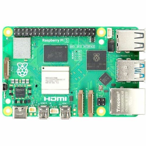 Raspberry Pi 5 Single Board Computer - Cortex A76 - Quad-Core - 2,40 GHz - 4 GB - LPDDR4X - Wireless LAN - Bluetooth - HDM