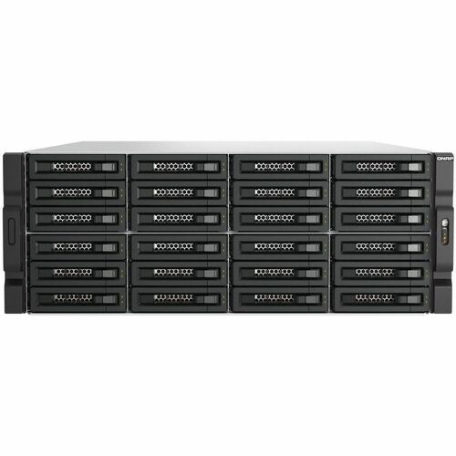 QNAP TL-R2400PES-RP Drive Enclosure SATA/600, SATA/300 - Mini-SAS HD Host Interface - 4U Rack-mountable - Hot Swappable Ba