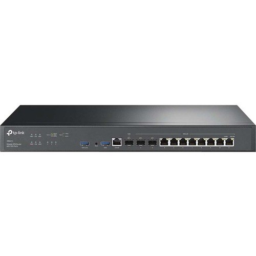 Omada ER8411 Router - 8 Ports - 8 WAN Port(s) - Management Port - 3 - 10 Gigabit Ethernet - Rack-mountable