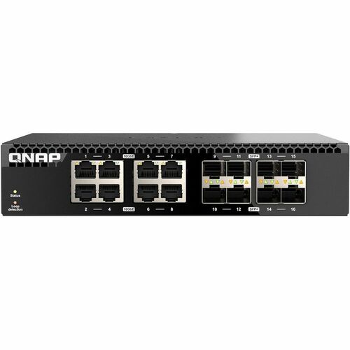 QNAP QSW-3216R-8S8T 8 Ports Ethernet Switch - 10 Gigabit Ethernet - 10GBase-T, 10GBase-X, 1000Base-X, 5GBase-T, 2.5GBase-T