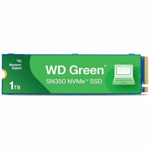 WD Green SN350 WDS100T3G0C 1 TB Solid State Drive - M.2 2280 Internal - PCI Express NVMe (PCI Express NVMe 3.0 x4) - Compu