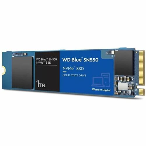 WD Blue SN550 WDS100T2B0C-00PXH0 1 TB Solid State Drive - M.2 2280 Internal - PCI Express NVMe - Desktop PC Device Support