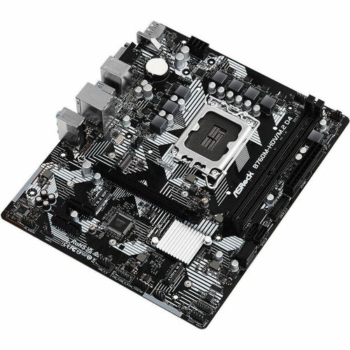 Placa Base de computador de escritorio ASRock B760M-HDV/M.2 D4 - Intel B760 Conjunto de Circuitos Integrados - Socket LGA-