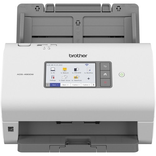 Escáner de superficie plana Brother ADS-4900W - Inalámbrico - 600 x 600 ppp Óptico - 48 bits Color - 60 ppm (Mono) - 60 pp