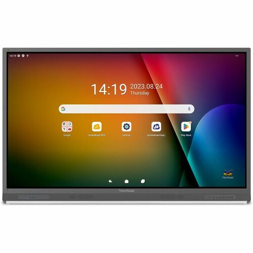 ViewSonic ViewBoard IFP6552-2ED - 4K UHD Interactive Display, Android EDLA-Certified, USB C, RJ45 - 350 cd/m2 - 65" - View
