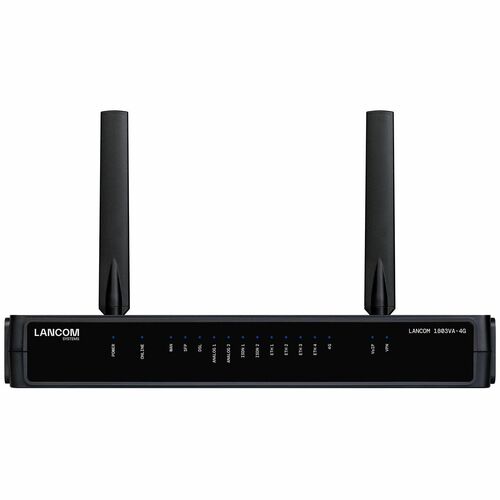 Lancom 1803VA-4G VoIP-Gateway - 5 x RJ-45 - 2 x FXS - USB - Gigabit-Ethernet, Ethernet - VDSL2/ADSL2+ - ISDN - LTE Advance